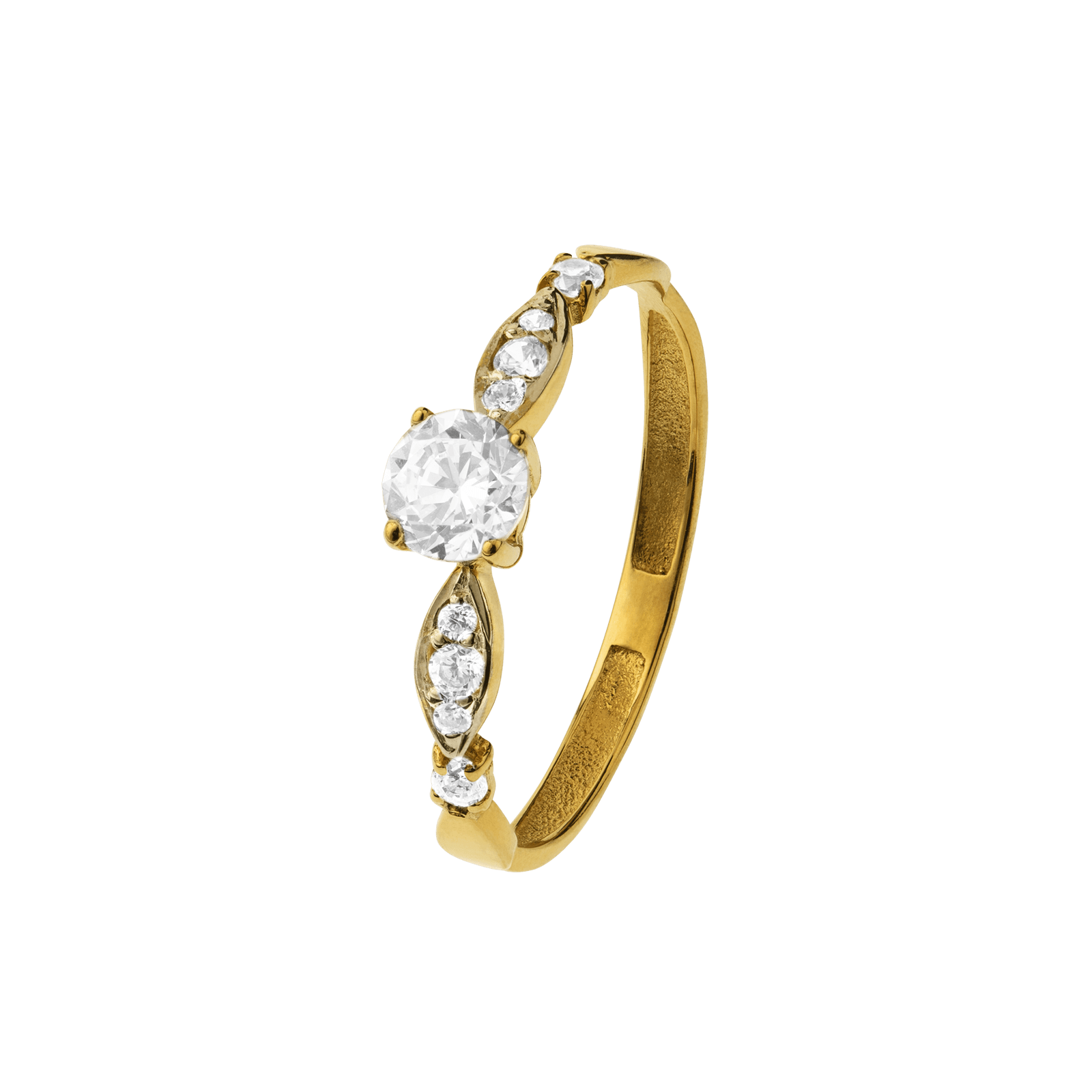 solitaire accompagné Oxyde de Zirconium