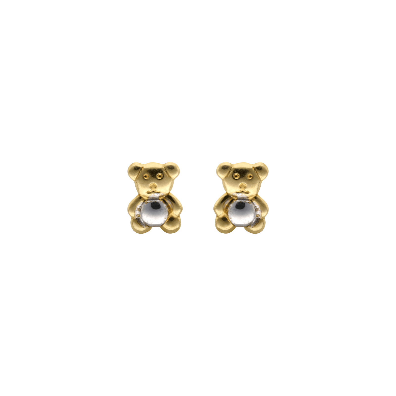 Boucles d'Oreilles ourson Bicolore
