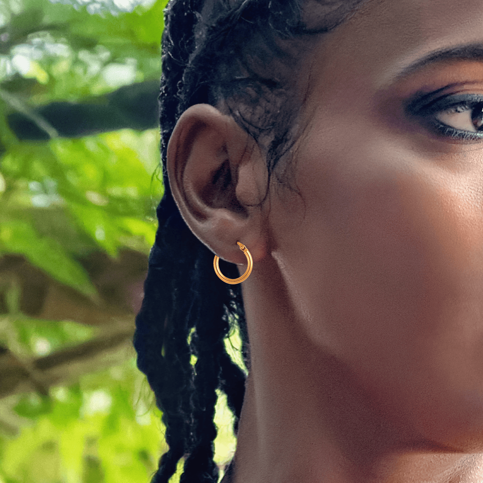 créoles or 9 carats lisses 15mm