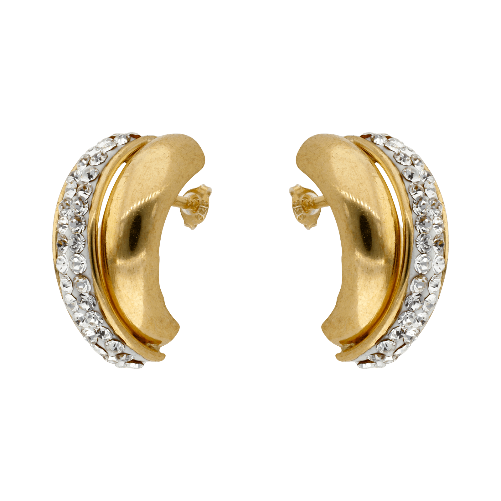 Boucles d'Oreilles résine et cristal
