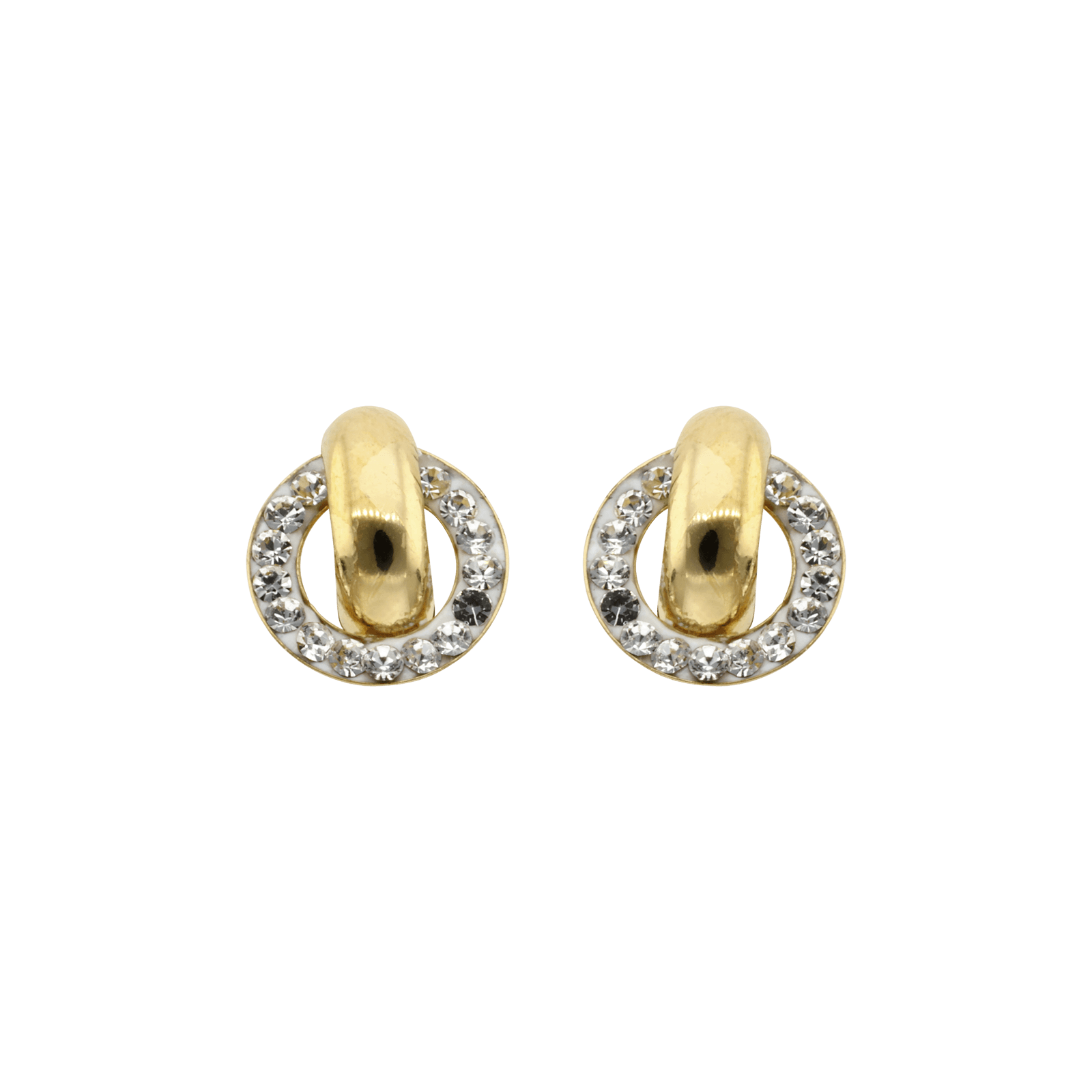 boucles d'oreilles plaque fine résine et cristal