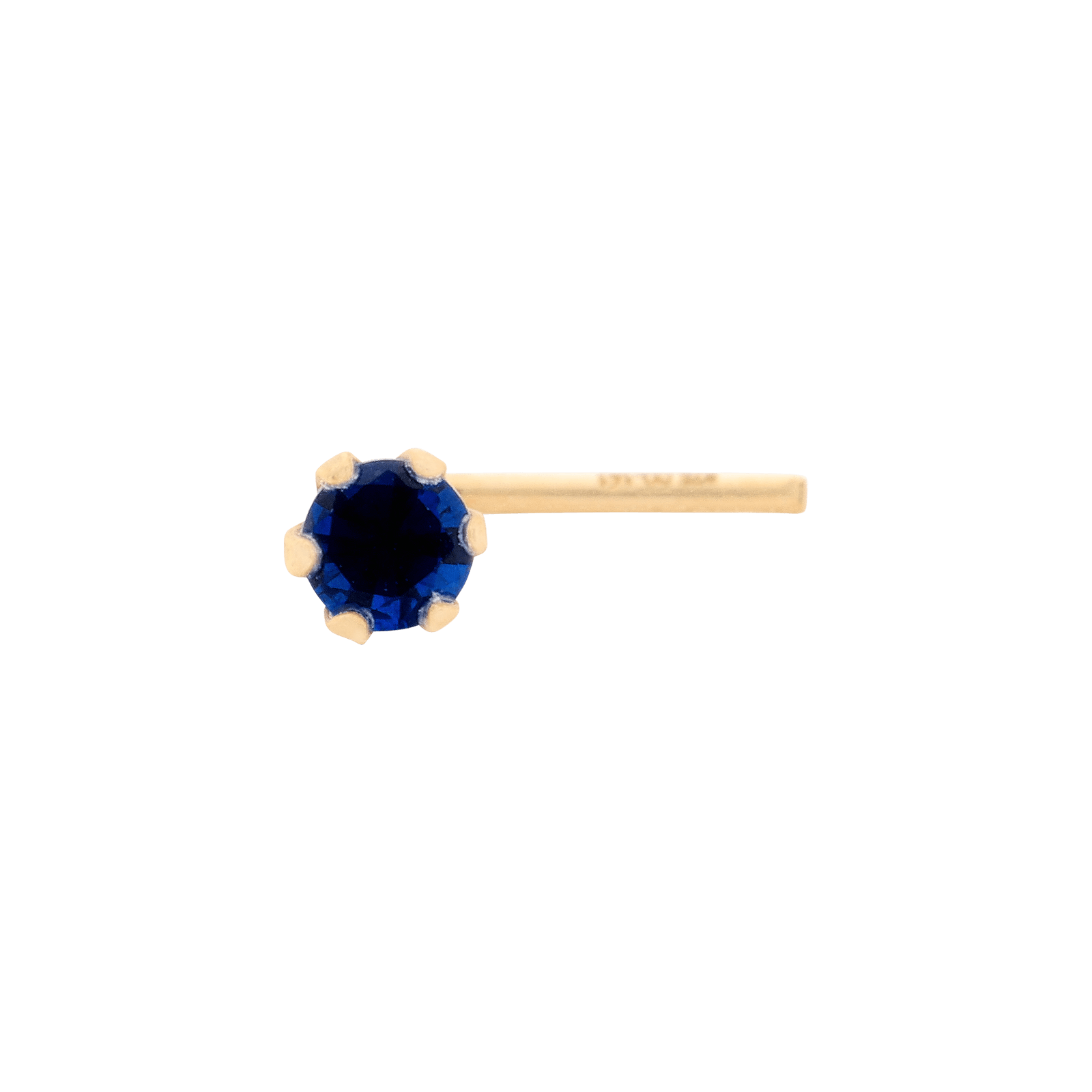 Piercing nez saphir
