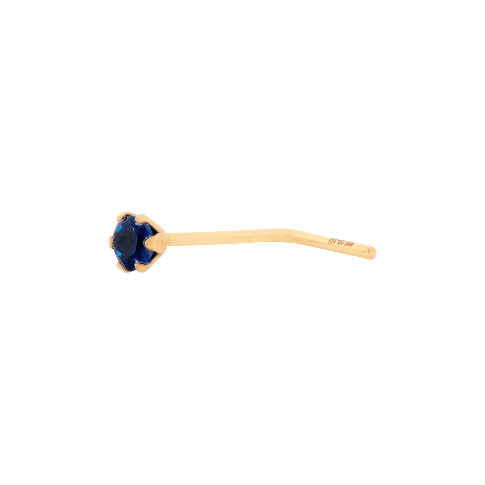 Piercing nez saphir