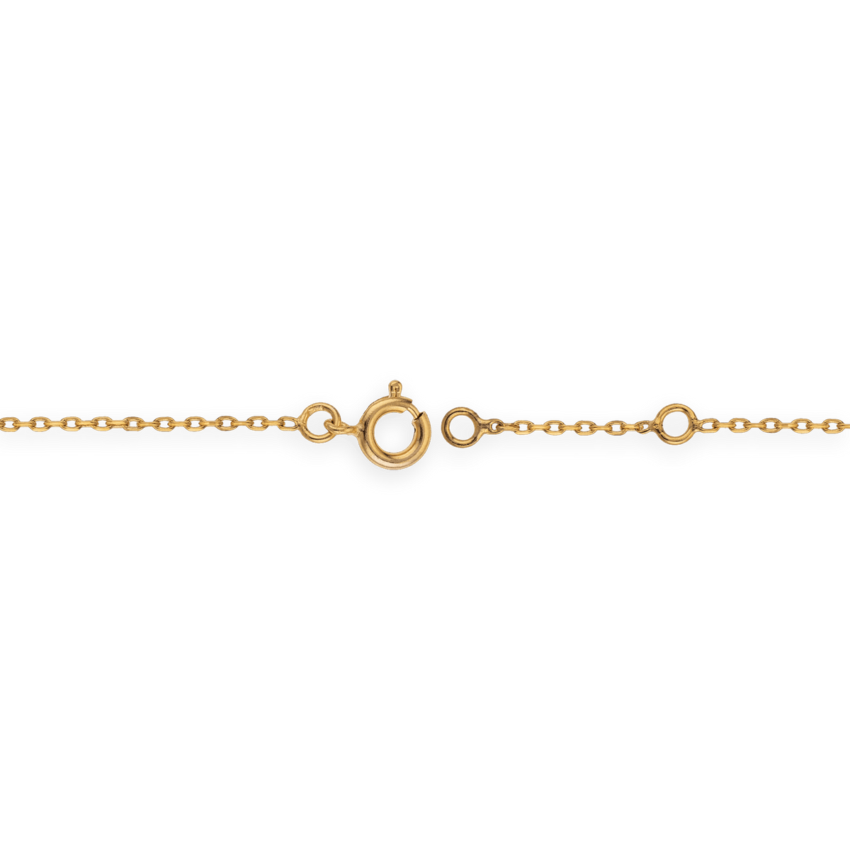 Bracelet Plaqué Or 1.2mm Cœur Ajouré 12mm 16 à 18cm