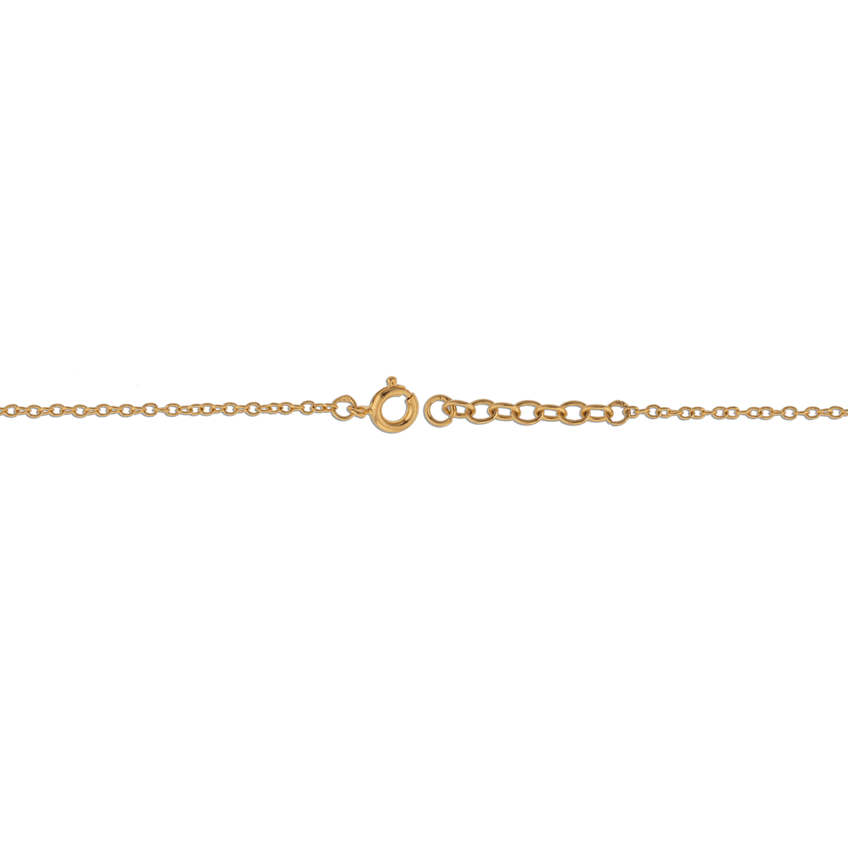 Chaîne Main Plaqué Or 20 à 22cm Cayennaise 11*14mm Cristal Grenat 4mm