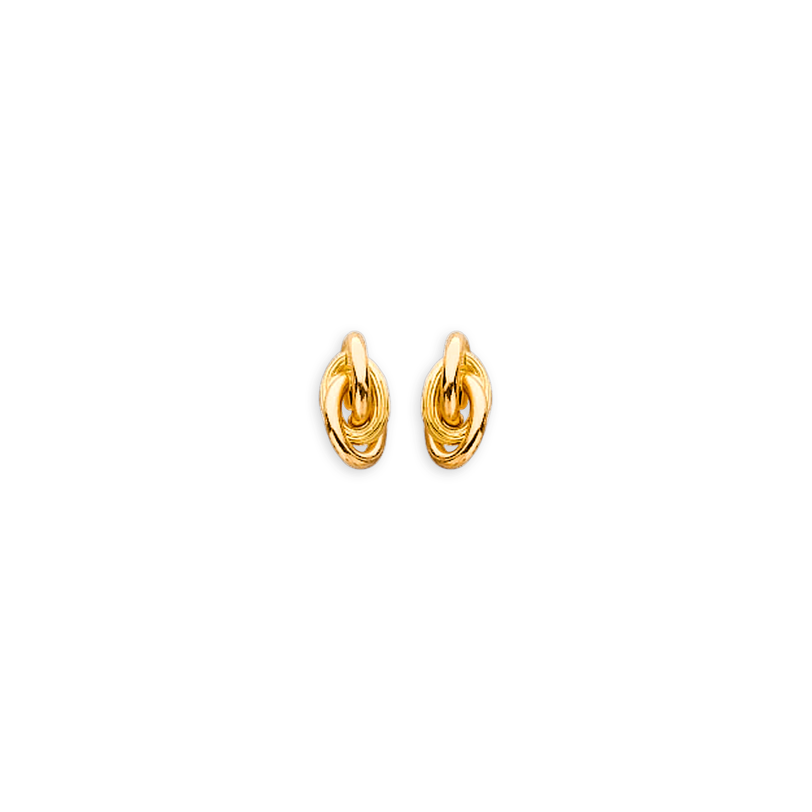 Boucles d'oreilles Or 750 Nœud antillais