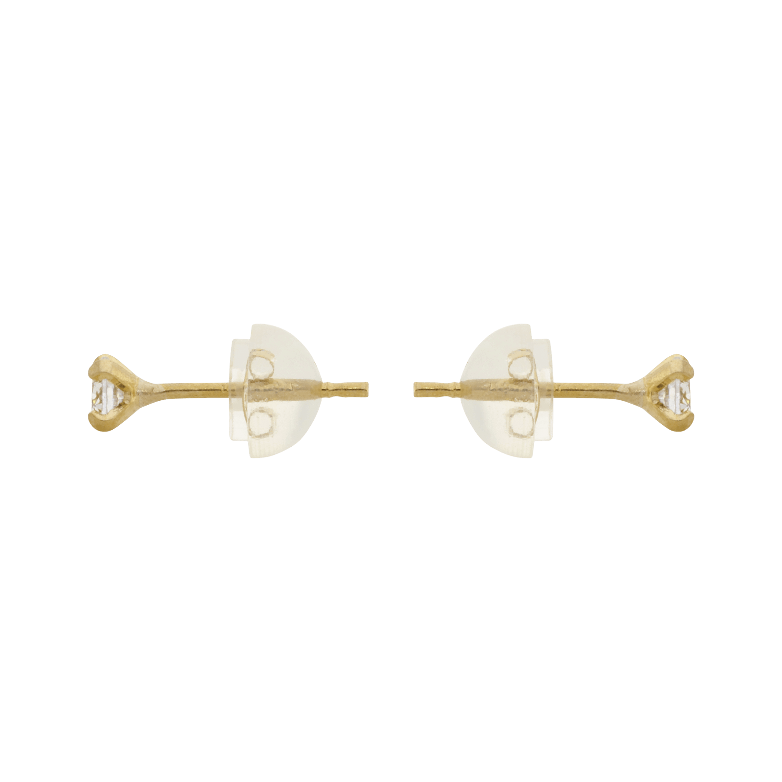 boucles d'oreilles 3MM POUSSettes SILIC