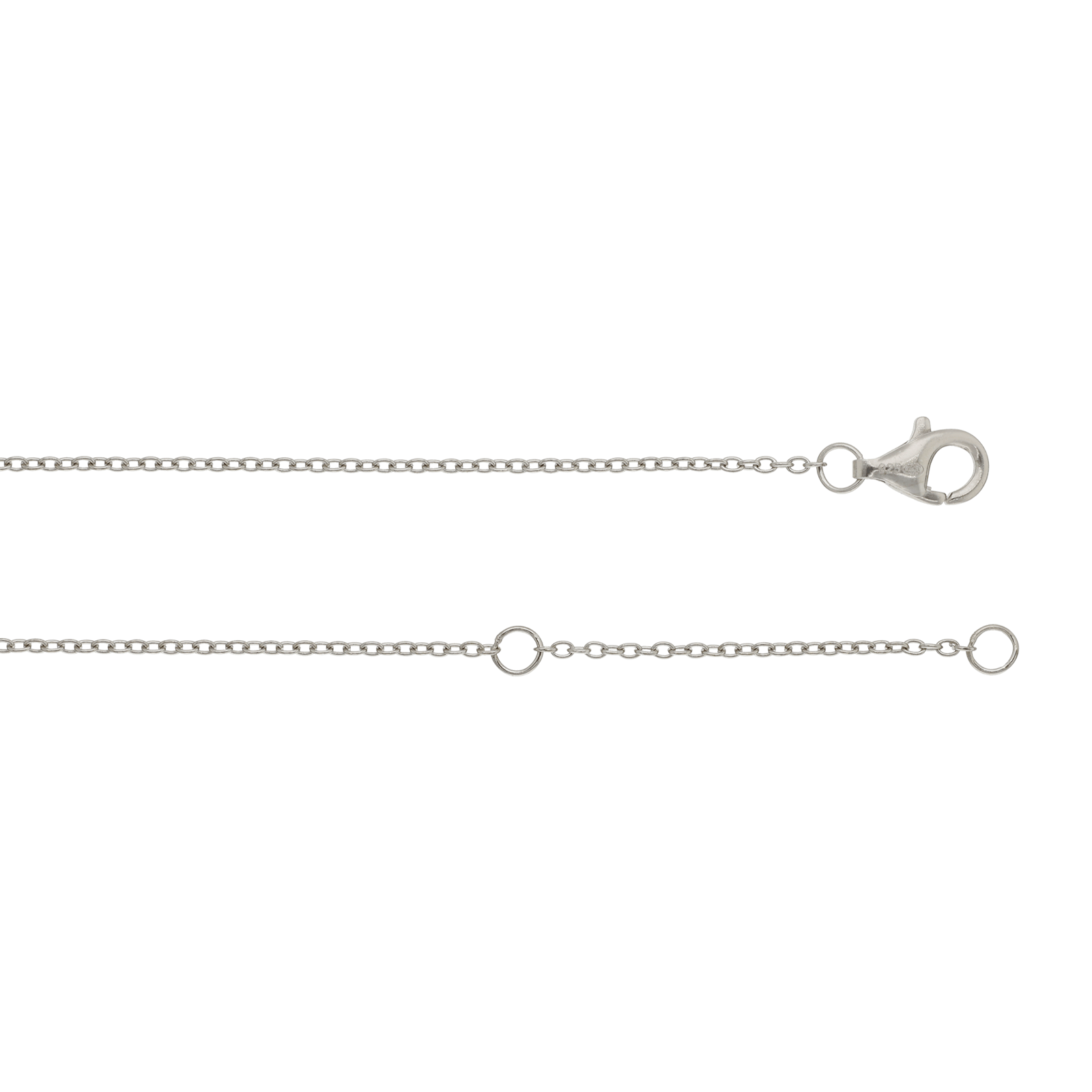 Collier Argent Rond fleur barrette Oxydes blancs