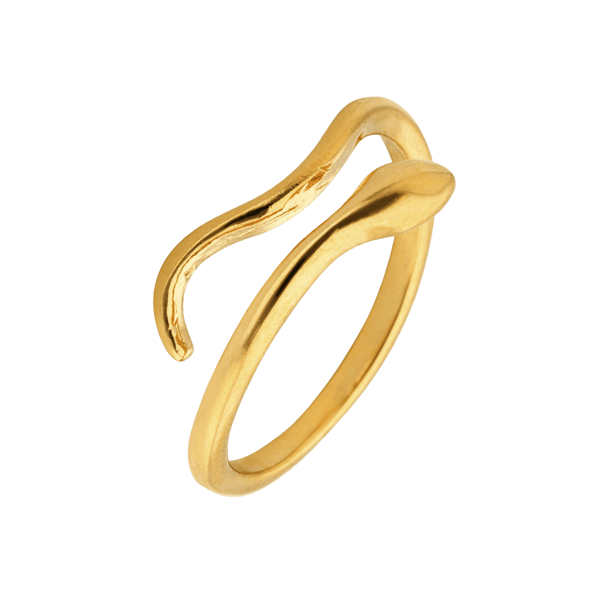 Bague de pied plaqué or - Motif serpent - taille 50