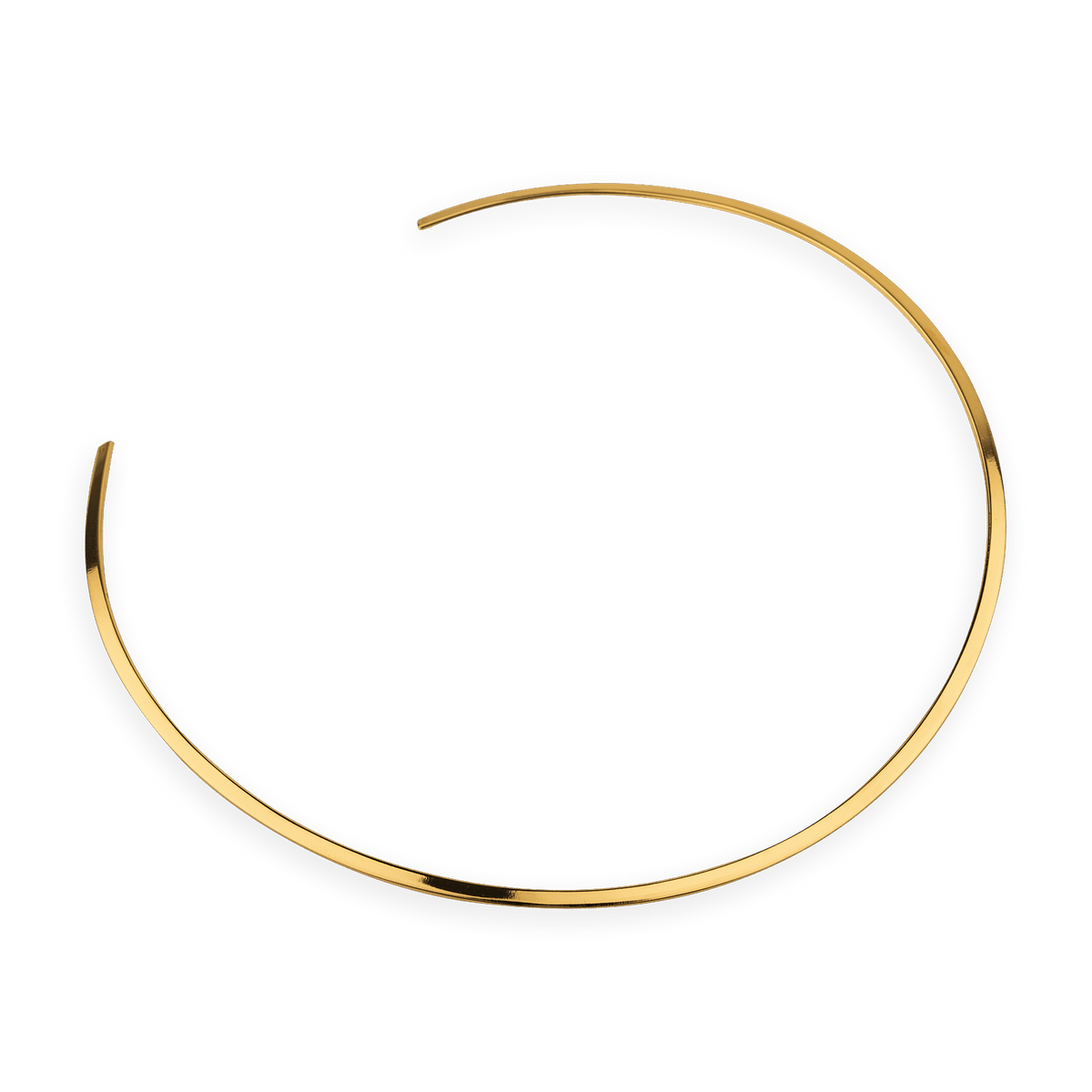 Collier Rigide Torque Plaqué Or 3mm