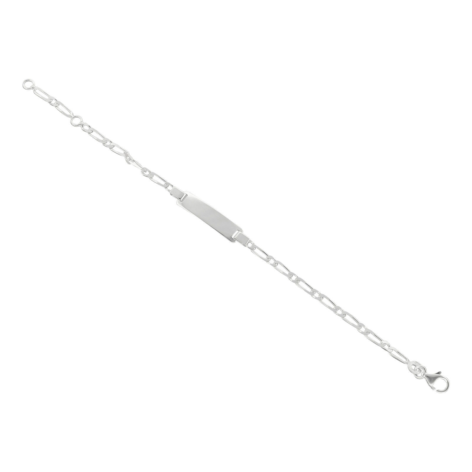 Bracelet Identité enfant argent 16 cm