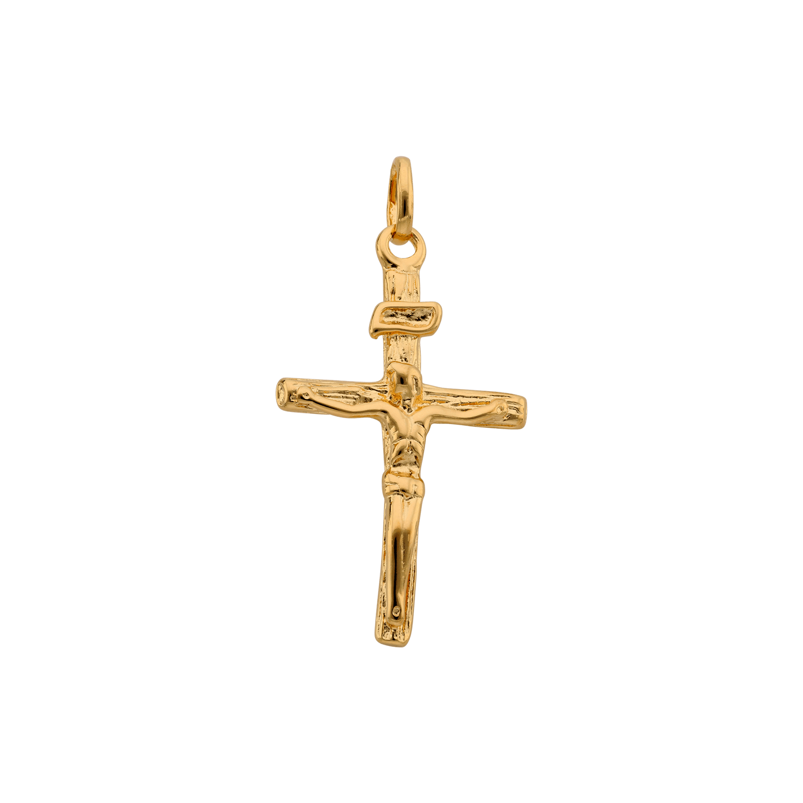 Pendentif Plaqué or croix Christ