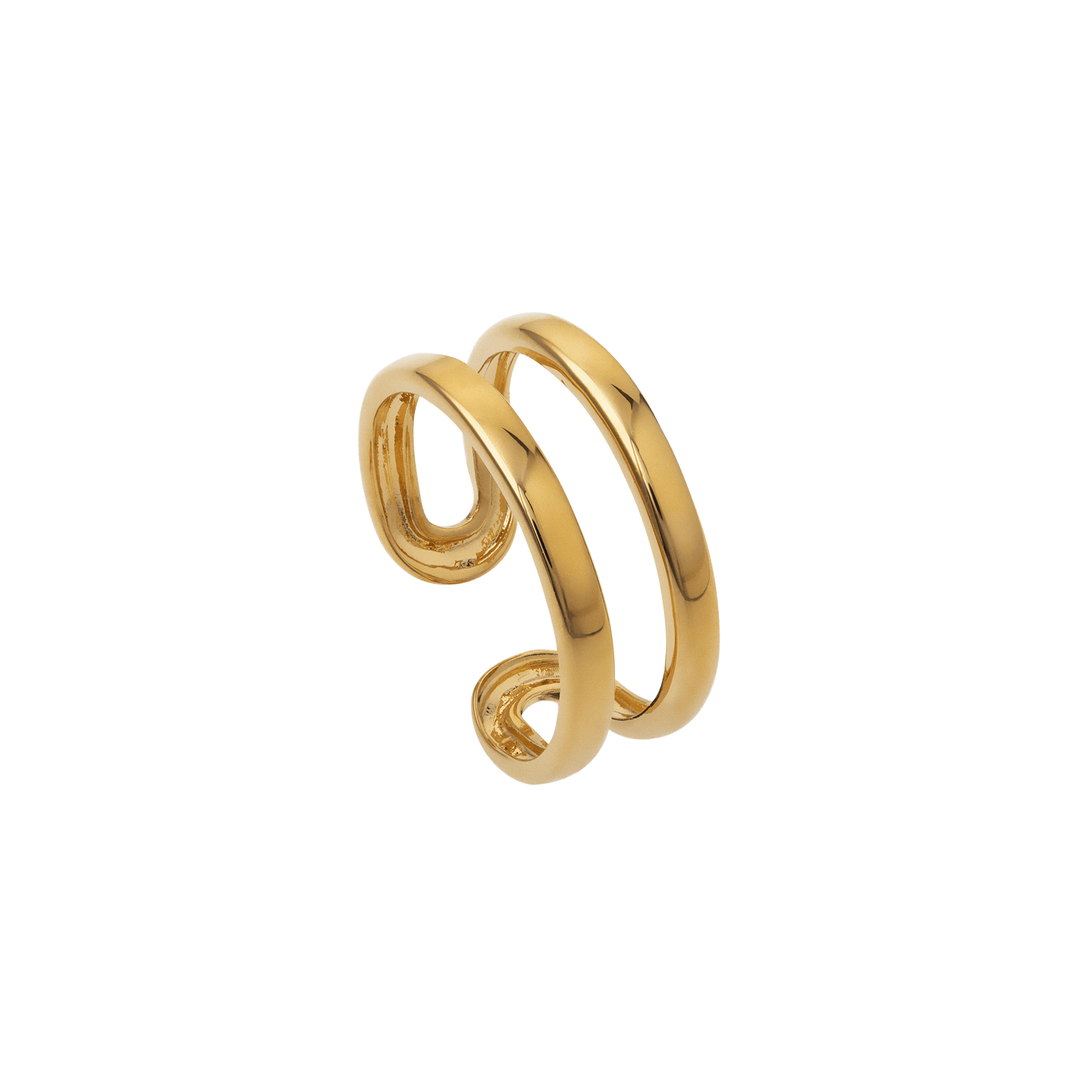 bague de pied Plaqué or double fil ajouré