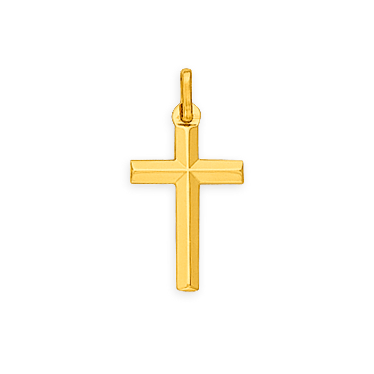 Croix Or 750 10*20mm Avec Bélière