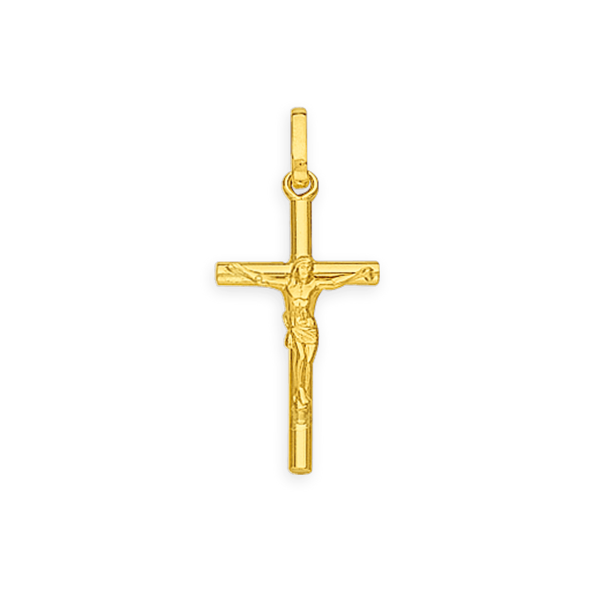 Croix Christ Or 750 11*25mm Avec Bélière