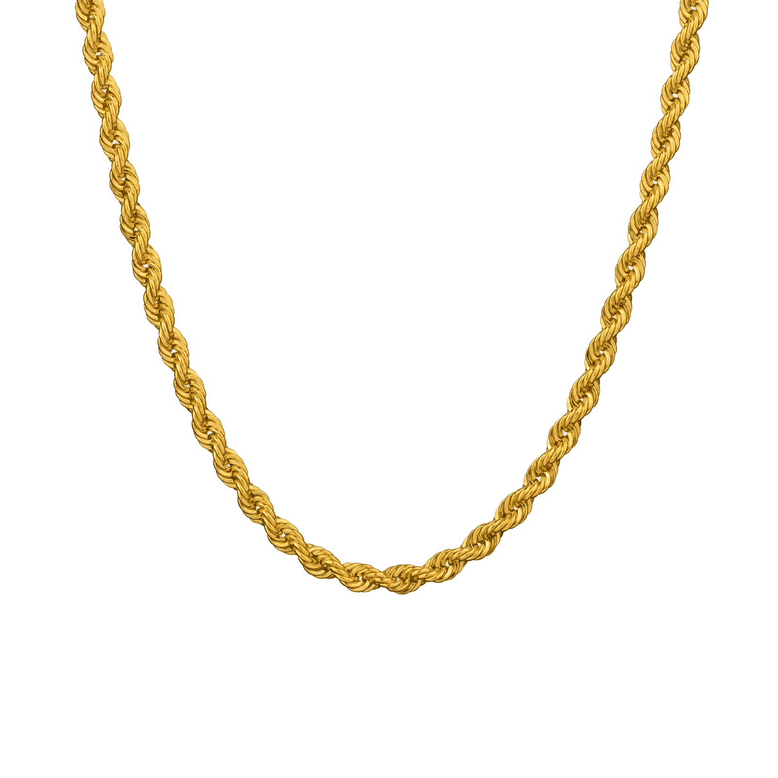 Collier corde creuse 3.2mm 70cm masse