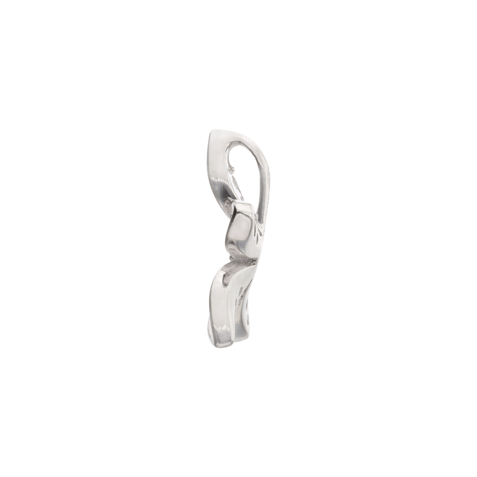 Pendentif Argent Rond fleur Oxydes blancs