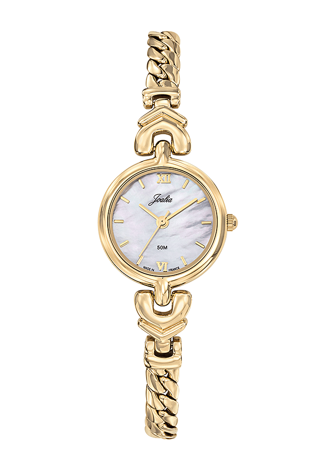 Montre Joalia Acier doré cadran rond