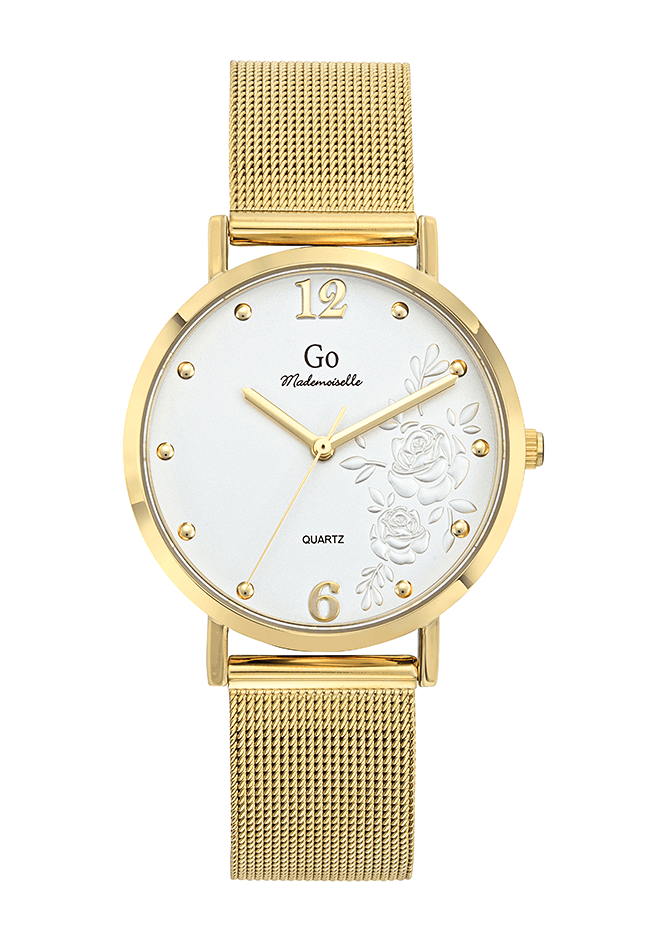 Montre Femme Boîtier Doré Bracelet Métal Doré – 695427