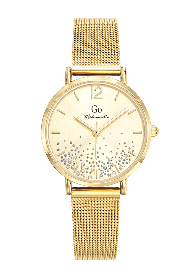 Montre Femme Boîtier Doré Bracelet Métal Doré – 695435