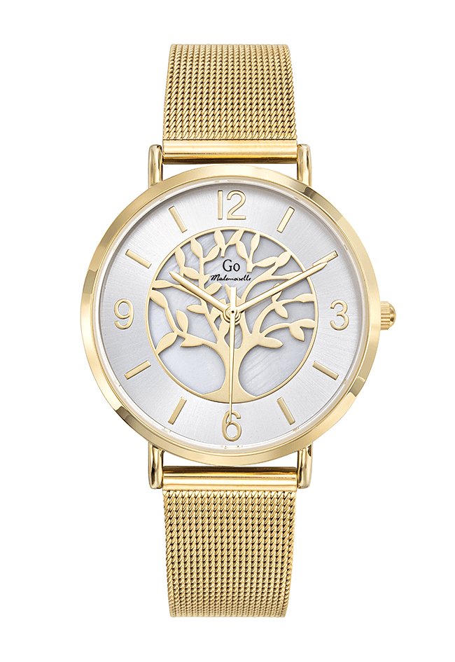Montre Femme Boîtier Doré Bracelet Métal Doré – 695441