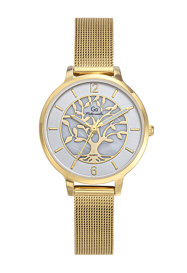 Montre Femme Boîtier Doré Bracelet Métal Doré – 695491