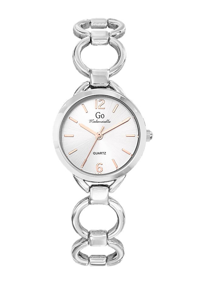 Montre Femme Boîtier Argenté Bracelet Métal Argenté – 695520