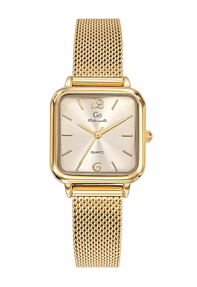 Montre Femme Boîtier Doré Bracelet Métal Doré – 695612
