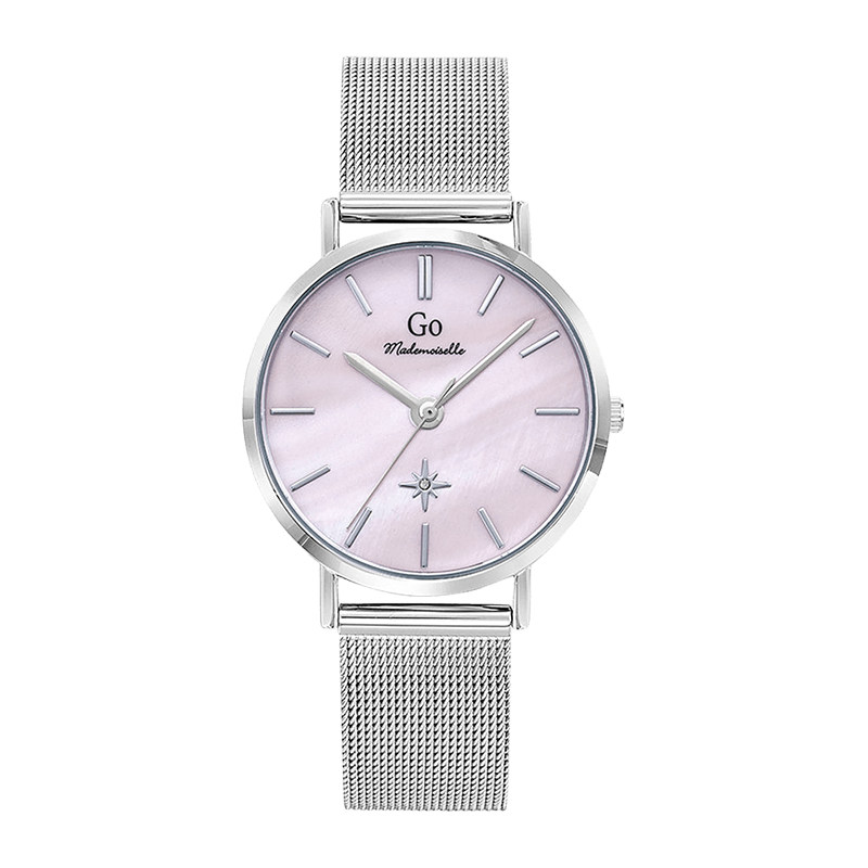 Montre Femme Boîtier Argenté Bracelet Métal Argenté – 695651