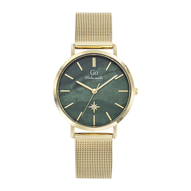 Montre Femme Boîtier Doré Bracelet Métal Doré – 695654