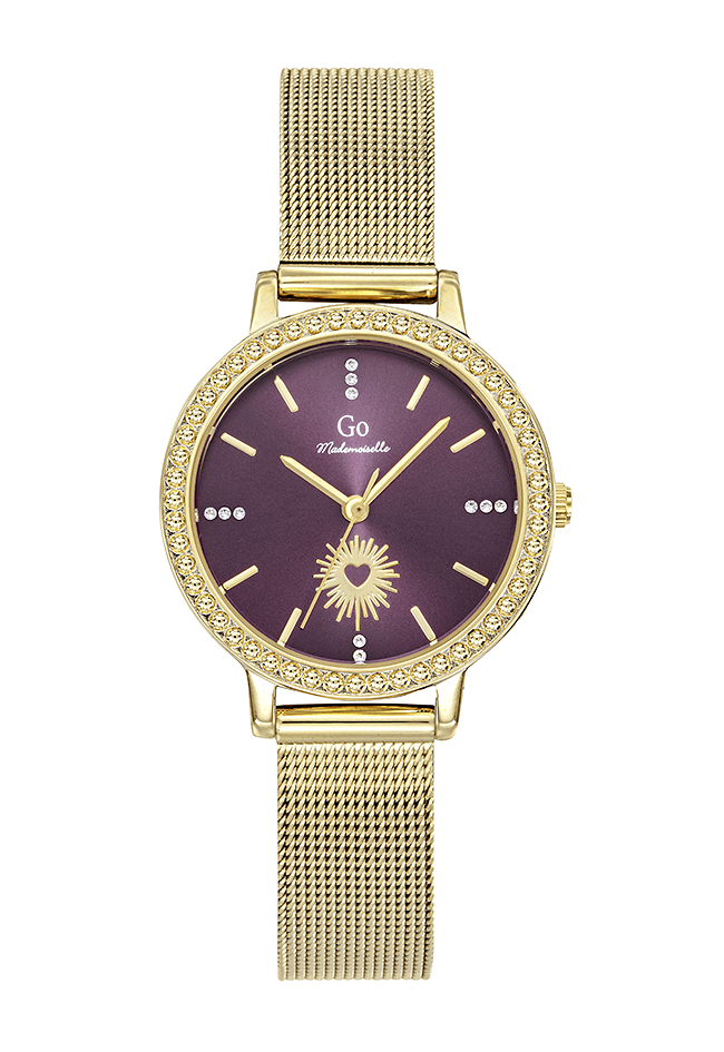 Montre Femme Boîtier Doré Bracelet Métal Doré – 695667