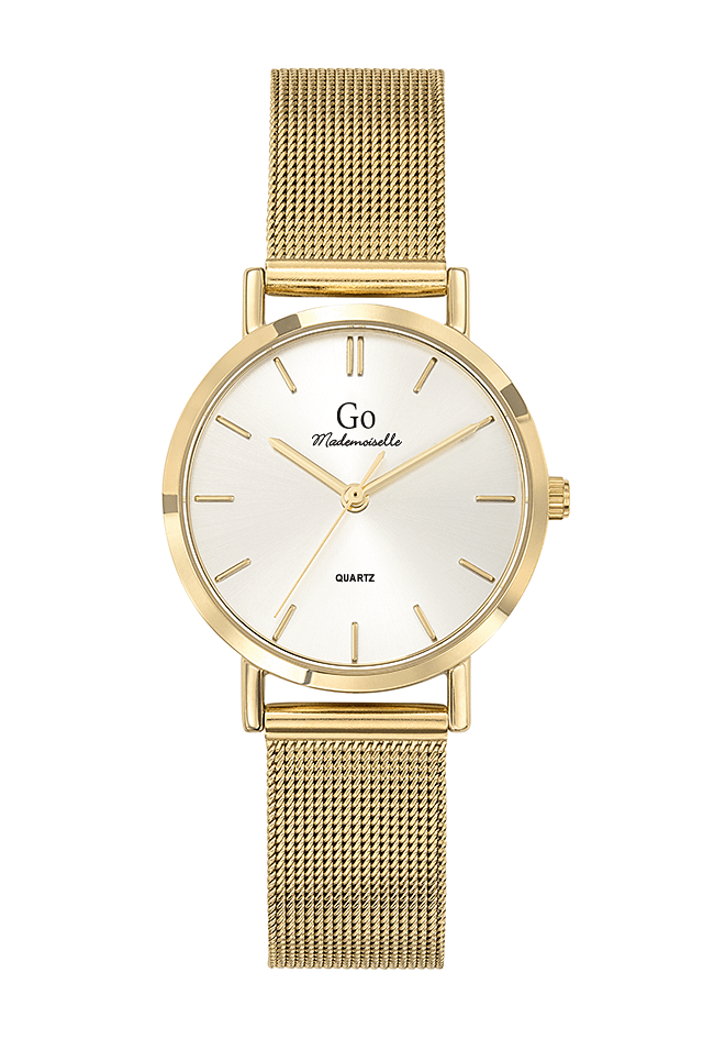 Montre Femme Boîtier Doré Bracelet Métal Doré – 695989