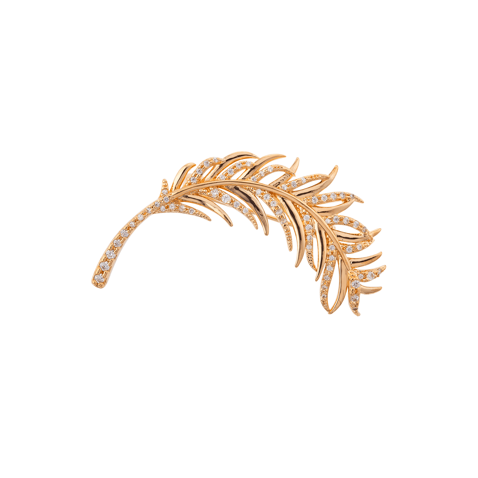 broche plaqué or feuille Oxyde de Zirconium