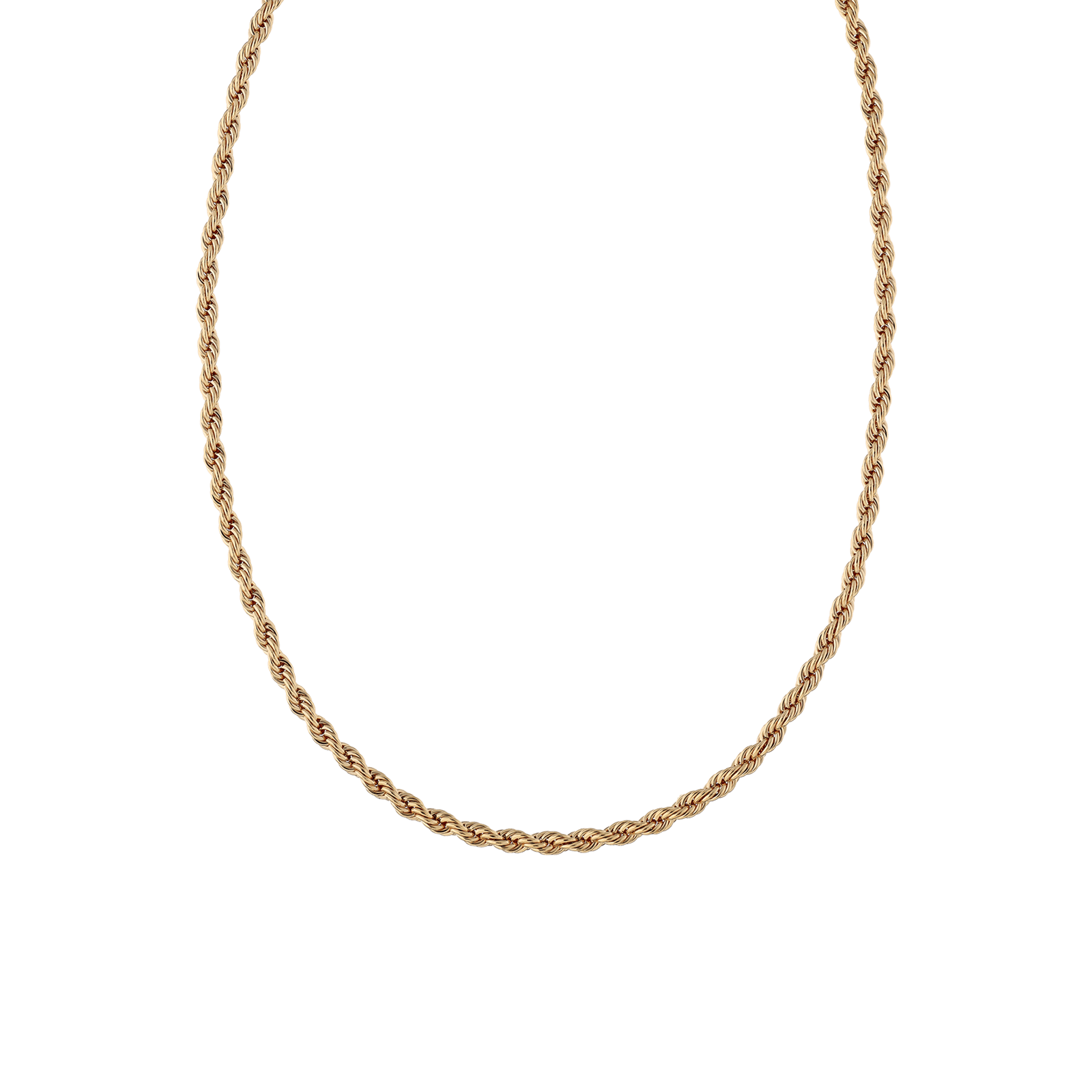 Collier plaqué or Torsade 50 cm