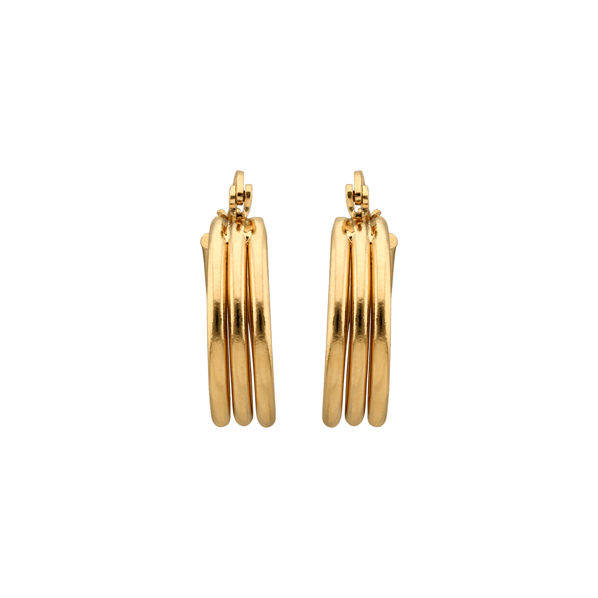 Créoles Plaqué Or 20mm Tube 6mm