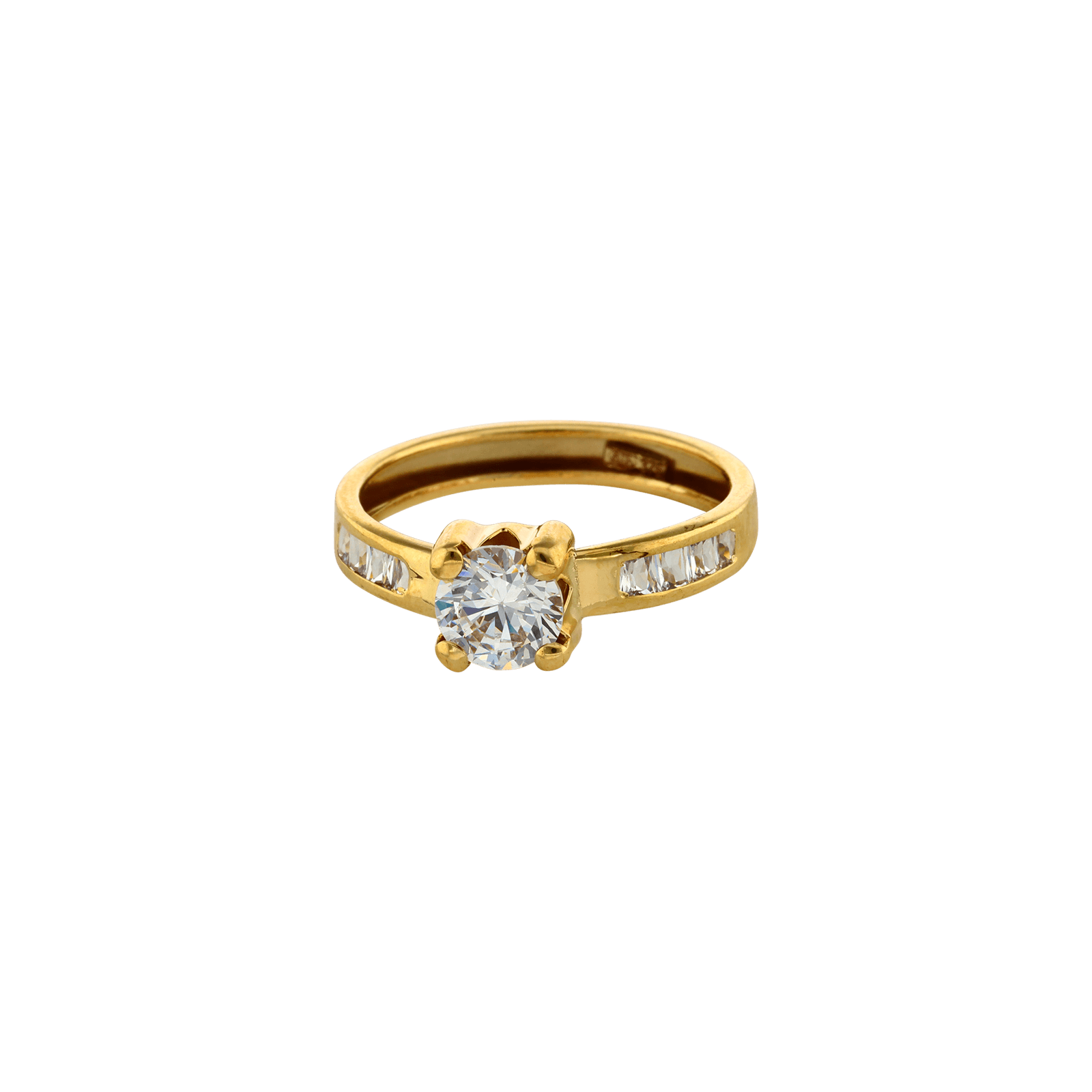 bague oz central et serties clos