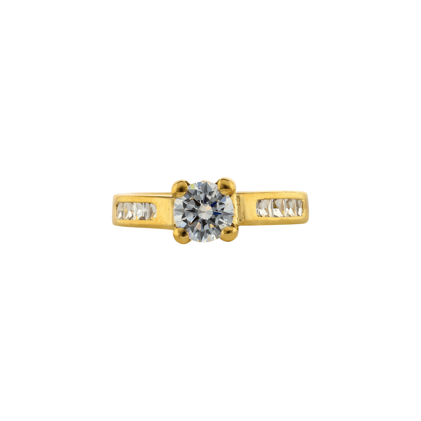bague oz central et serties clos