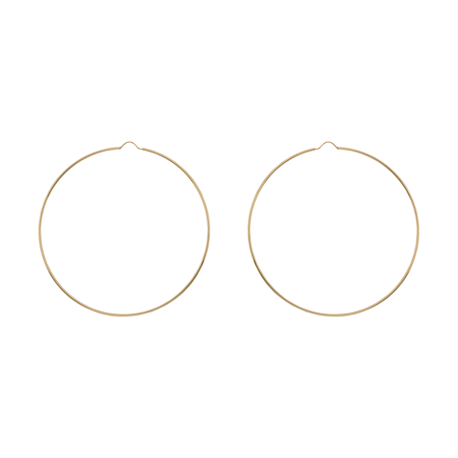 Créoles flexible fil rond lisse 1.2/70mm intérieur