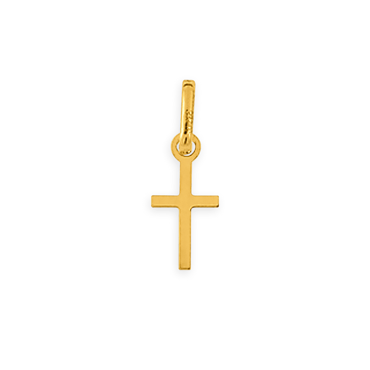Croix Or 750 4.70*12mm Avec Bélière
