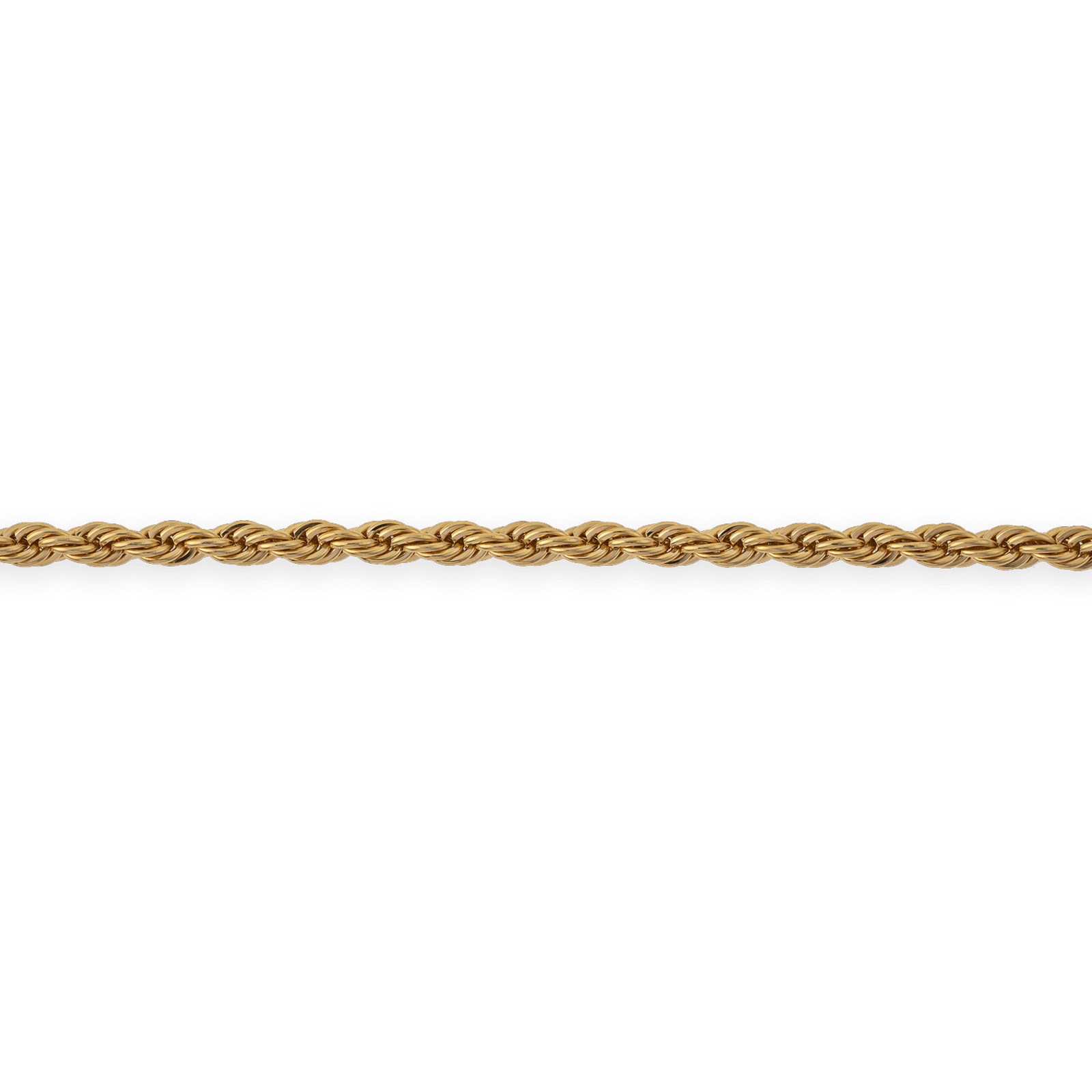 Bracelet Plaqué Or Maille Corde