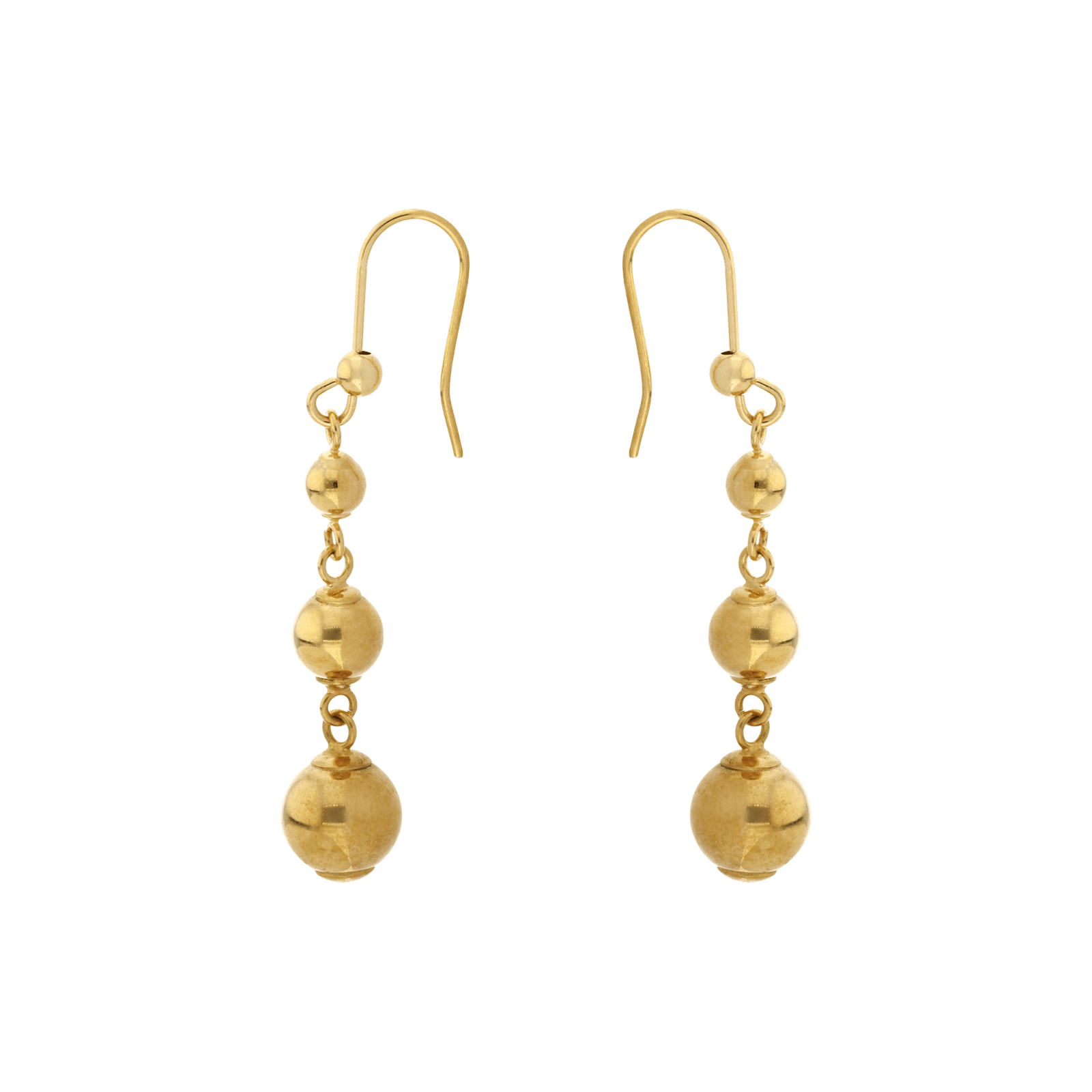 Boucles d'Oreilles Bascule 2 boules chute