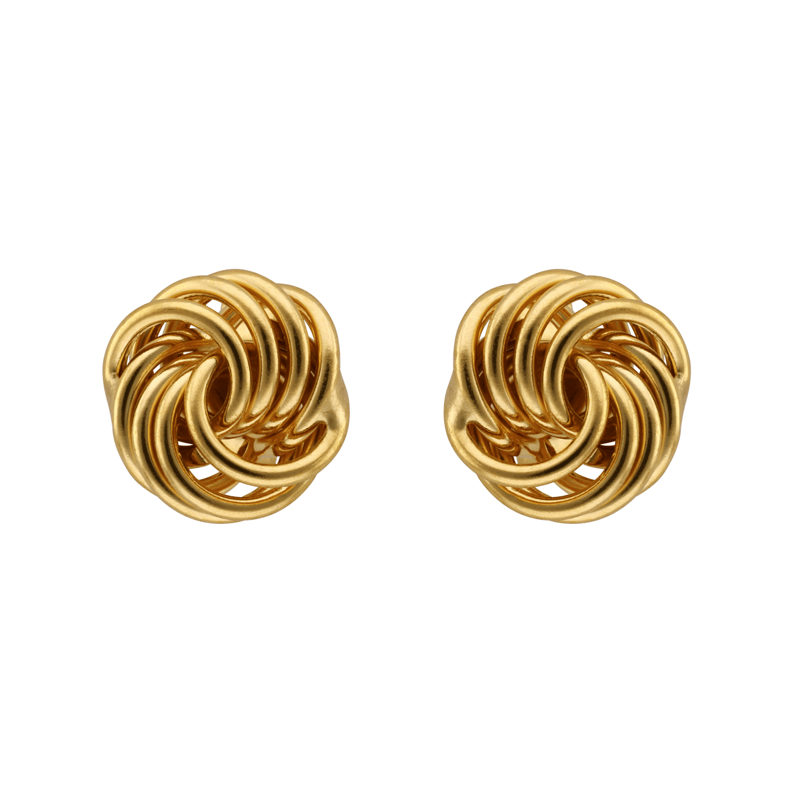 Boucles d'Oreilles rosette 8 millimètres Lisses