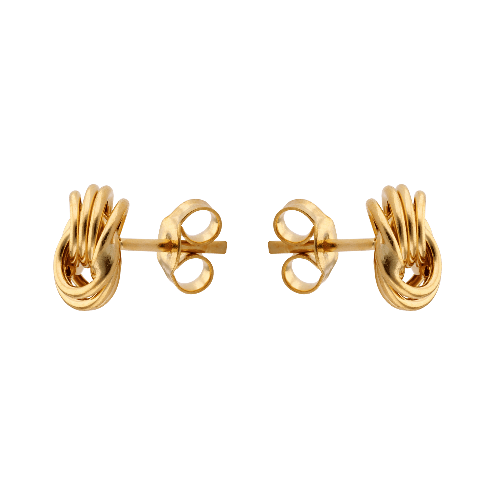 Boucles d'Oreilles rosette 8 millimètres Lisses