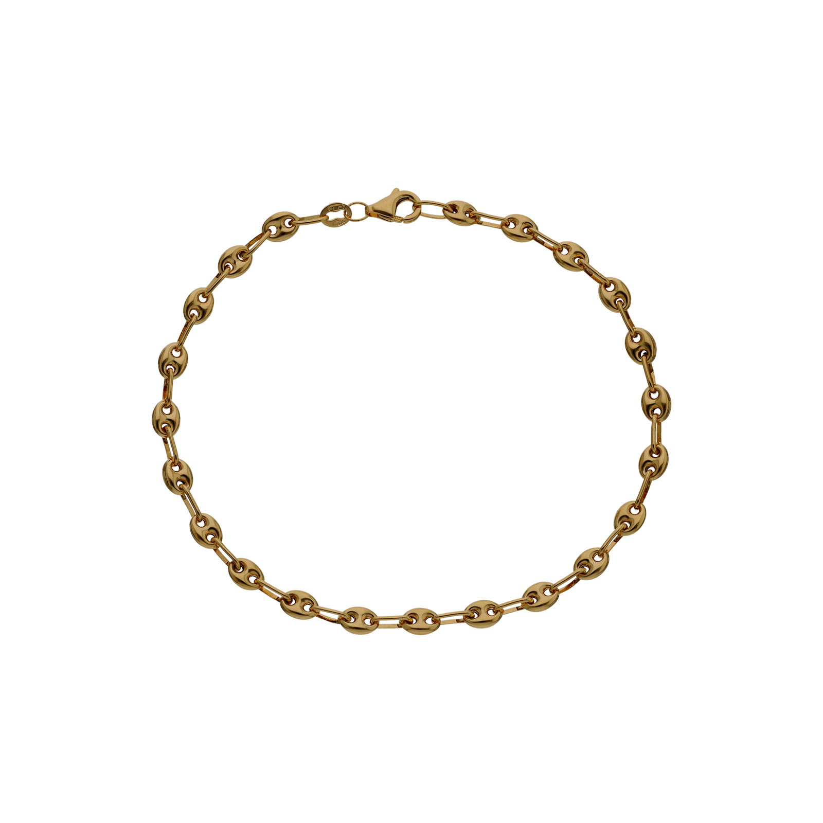 Bracelet grain de café largeur quatre millimètres 19 centimètres