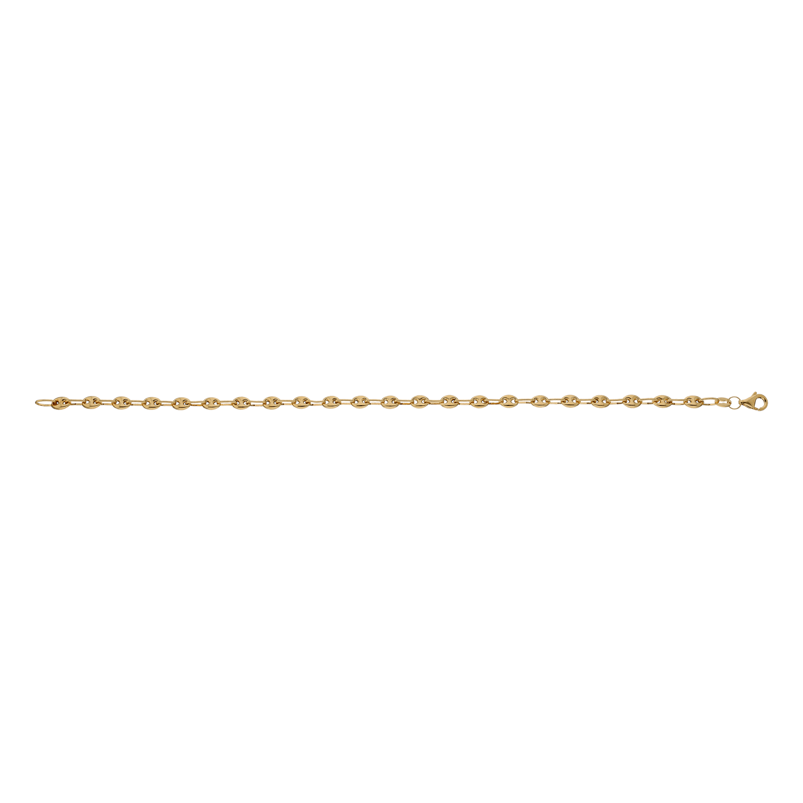 Bracelet grain de café largeur quatre millimètres 19 centimètres