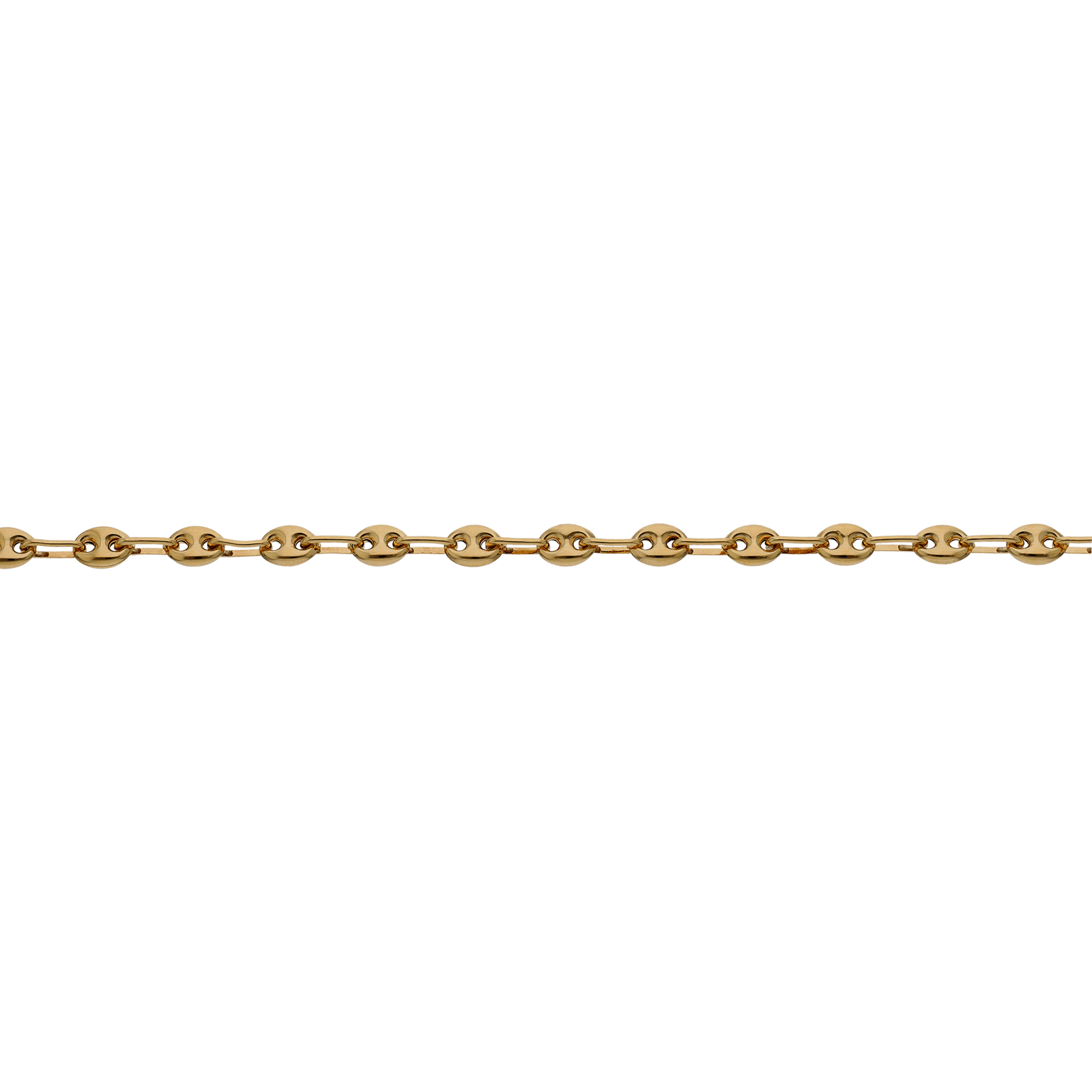 Bracelet grain de café largeur quatre millimètres 19 centimètres