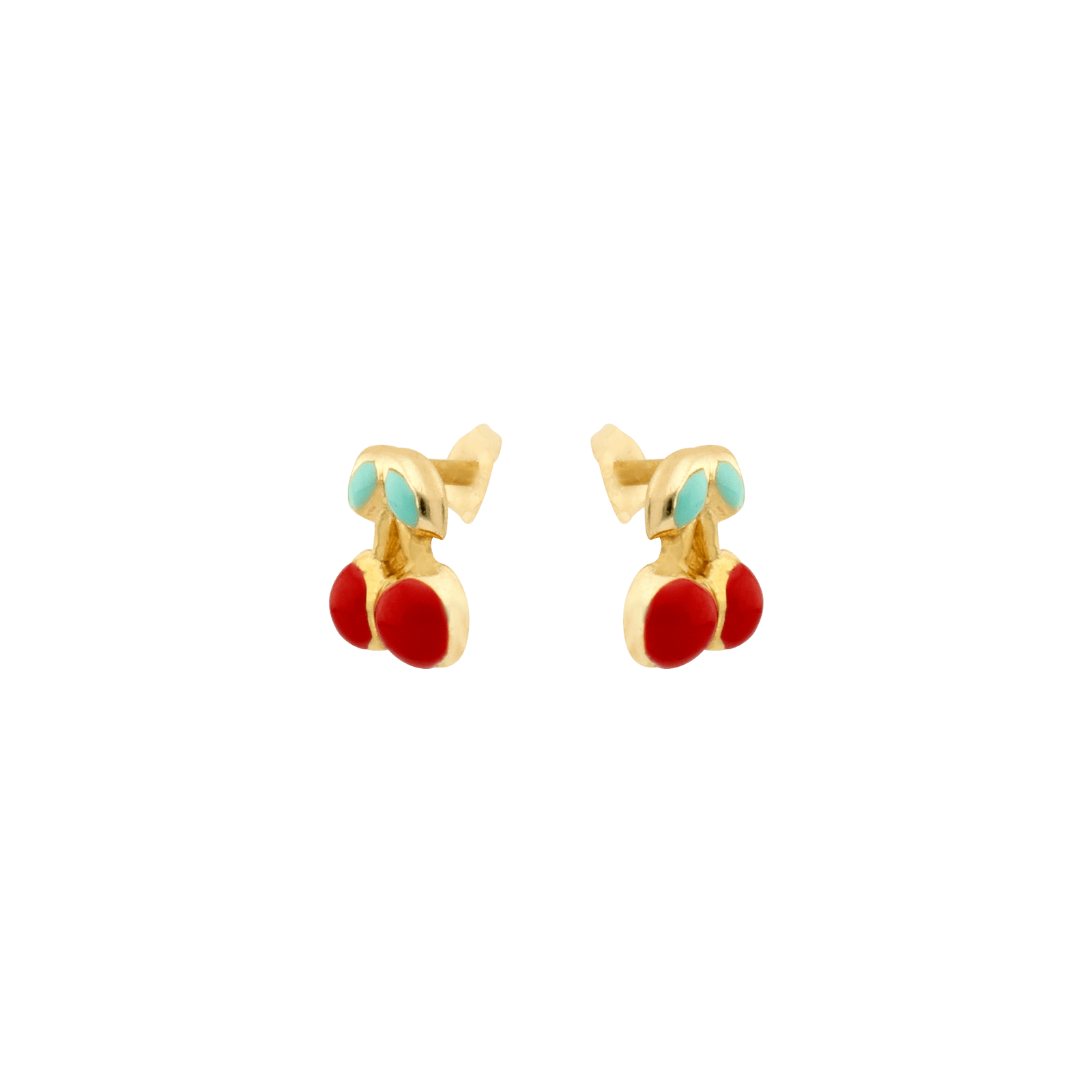 Boucles d'Oreilles puce cerise Enfant