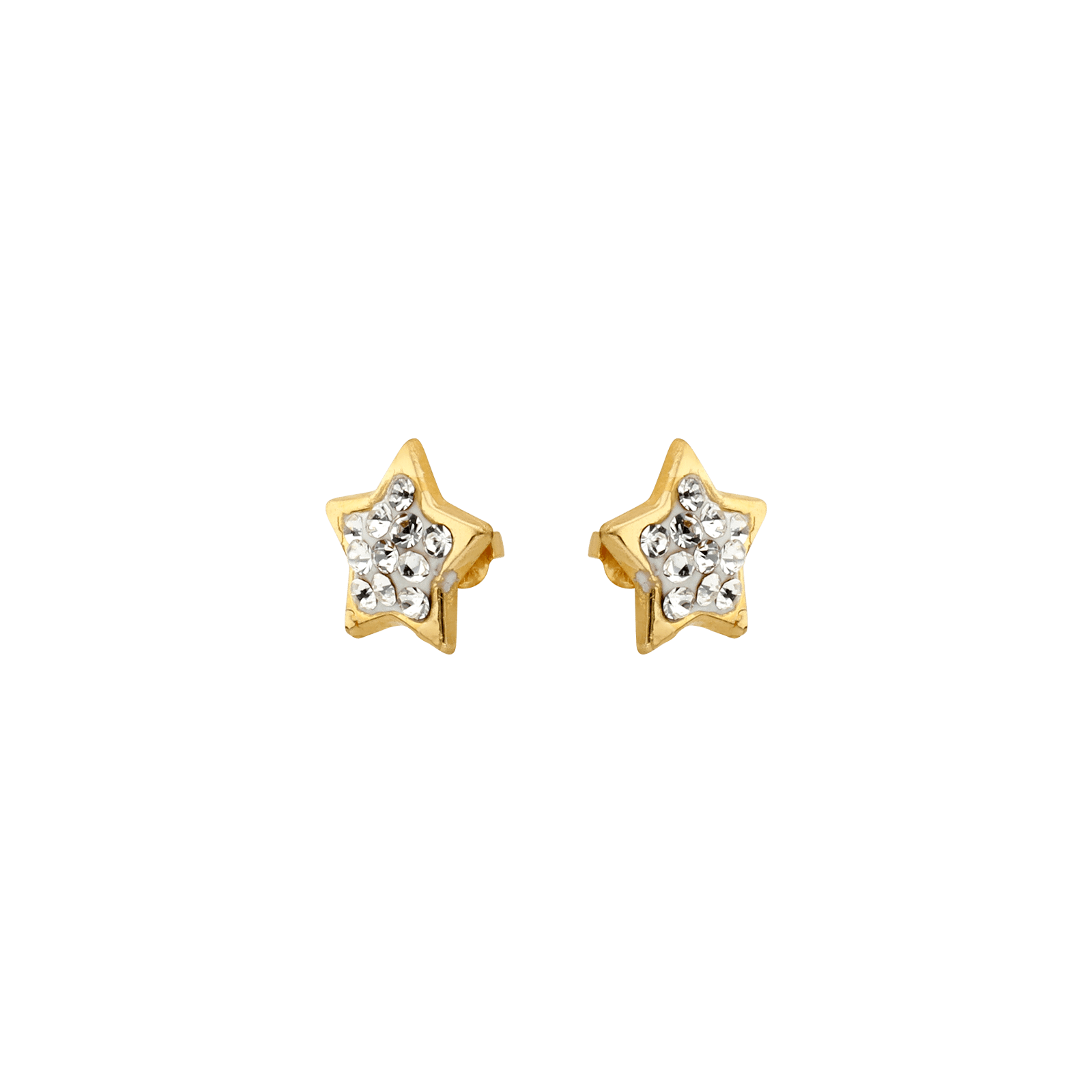 Boucles d'Oreilles puce étoile Strass Enfant
