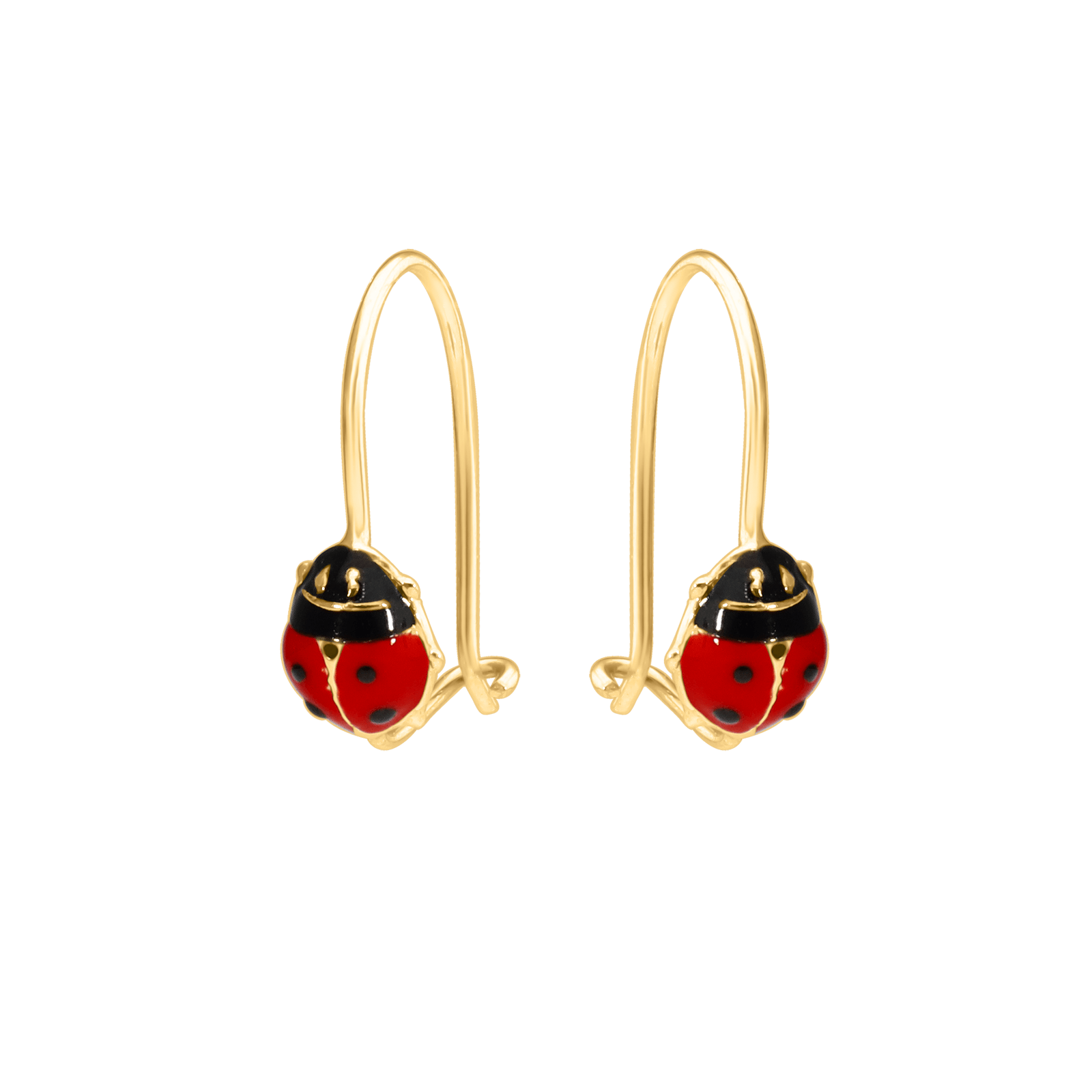 Boucles d'Oreilles Dormeuse coccinelle Enfant