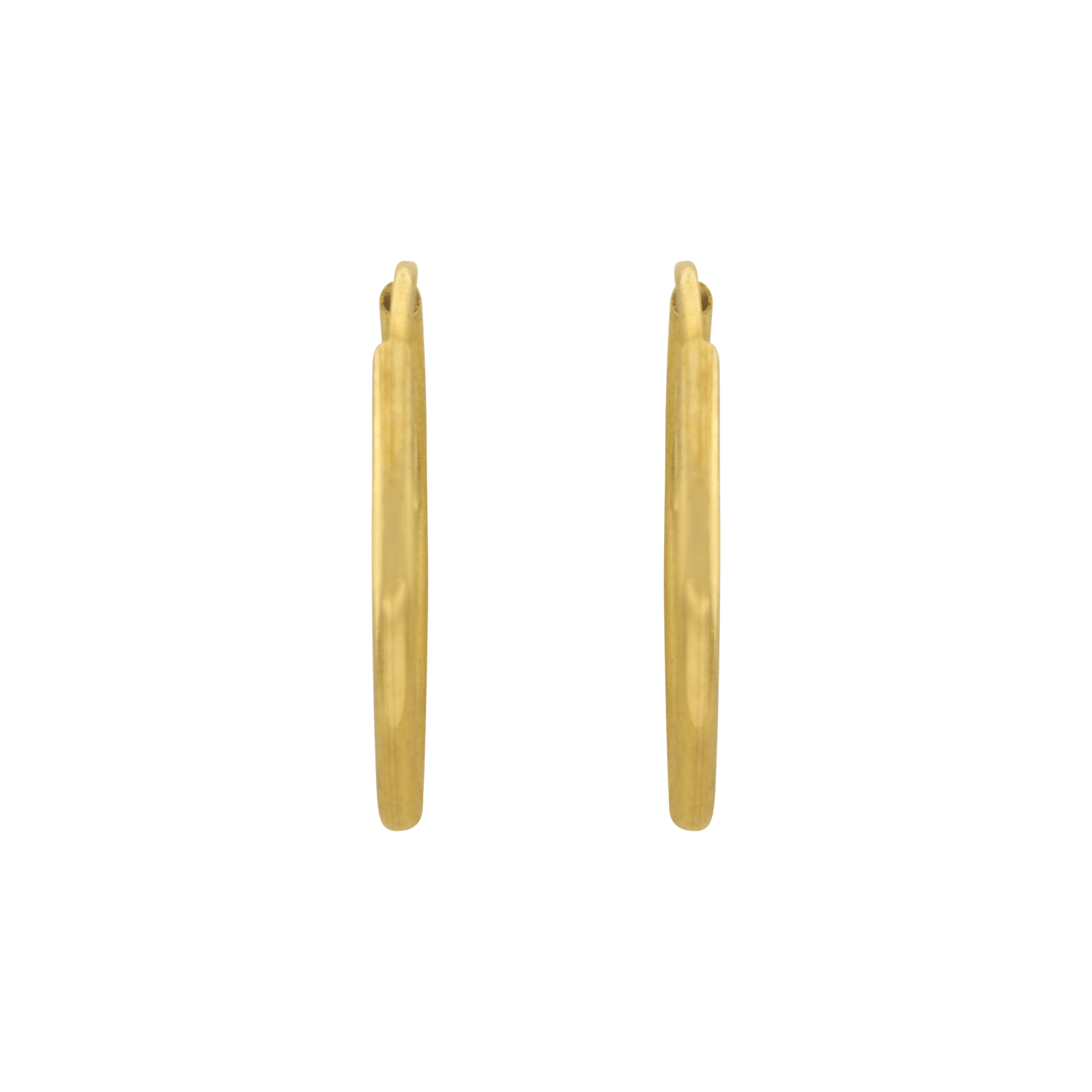 Créoles Fil Rond lisse or375